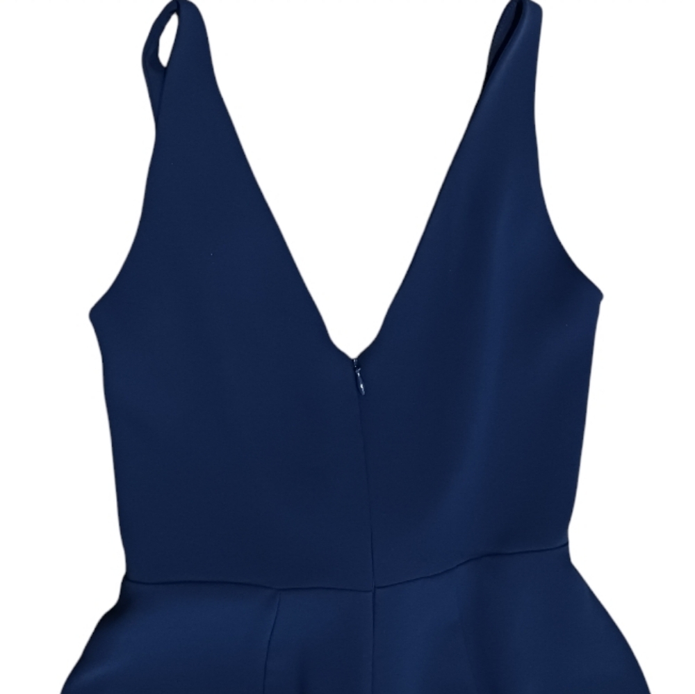 Amanda Uprichard Charter Tie Front Jumpsuit Cropped Wide Leg - Picture 6 of 11